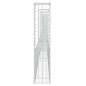 Gabionenkorb U-Form mit 6 Säulen Eisen 620x20x100 cm Gabionenkorb U-Form mit 6 Säulen Eisen 620x20x100 cm