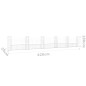 Gabionenkorb U-Form mit 6 Säulen Eisen 620x20x100 cm Gabionenkorb U-Form mit 6 Säulen Eisen 620x20x100 cm