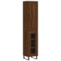 Highboard Braun Eichen-Optik 34,5x34x180 cm Holzwerkstoff Highboard Braun Eichen-Optik 34,5x34x180 cm Holzwerkstoff