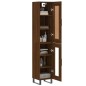 Highboard Braun Eichen-Optik 34,5x34x180 cm Holzwerkstoff Highboard Braun Eichen-Optik 34,5x34x180 cm Holzwerkstoff