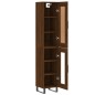 Highboard Braun Eichen-Optik 34,5x34x180 cm Holzwerkstoff Highboard Braun Eichen-Optik 34,5x34x180 cm Holzwerkstoff