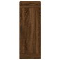 Highboard Braun Eichen-Optik 34,5x34x180 cm Holzwerkstoff Highboard Braun Eichen-Optik 34,5x34x180 cm Holzwerkstoff