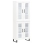 Highboard Weiß 69,5x34x180 cm Holzwerkstoff Highboard Weiß 69,5x34x180 cm Holzwerkstoff
