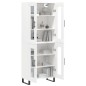 Highboard Weiß 69,5x34x180 cm Holzwerkstoff Highboard Weiß 69,5x34x180 cm Holzwerkstoff