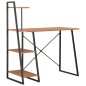 Schreibtisch mit Regaleinheit Schwarz und Eiche 102×50×117 cm Schreibtisch mit Regaleinheit Schwarz und Eiche 102×50×117 cm