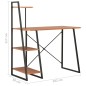 Schreibtisch mit Regaleinheit Schwarz und Eiche 102×50×117 cm Schreibtisch mit Regaleinheit Schwarz und Eiche 102×50×117 cm