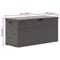 Garten-Aufbewahrungsbox 280 L Braun Garten-Aufbewahrungsbox 280 L Braun