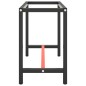 Werkbankgestell Mattschwarz und Mattrot 110x50x79 cm Metall Werkbankgestell Mattschwarz und Mattrot 110x50x79 cm Metall