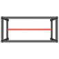 Werkbankgestell Mattschwarz und Mattrot 110x50x79 cm Metall Werkbankgestell Mattschwarz und Mattrot 110x50x79 cm Metall