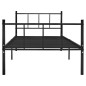 Bettgestell Schwarz Metall 90×200 cm Bettgestell Schwarz Metall 90×200 cm