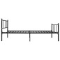 Bettgestell Schwarz Metall 90×200 cm Bettgestell Schwarz Metall 90×200 cm