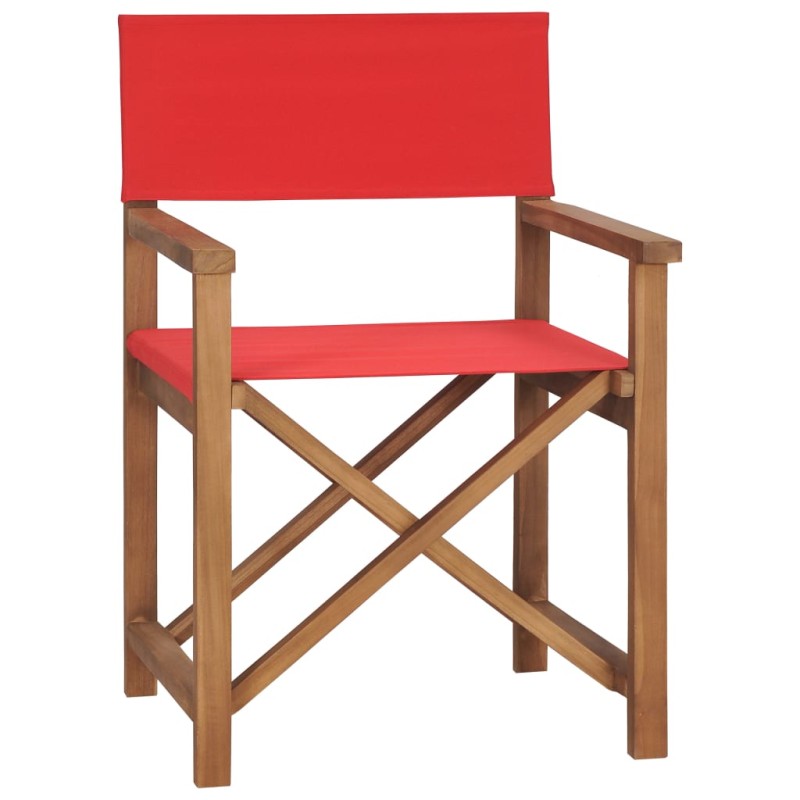 Regiestuhl Massivholz Teak Rot Regiestuhl Massivholz Teak Rot