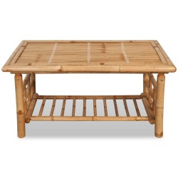 vidaXL Couchtisch Bambus 90x50x45 cm