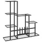 Blumenständer 94,5x25x88 cm Schwarz Metall Blumenständer 94,5x25x88 cm Schwarz Metall