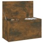 vidaXL Aufbewahrungstruhe Räuchereiche 84x42x46 cm Holzwerkstoff vidaXL Aufbewahrungstruhe Räuchereiche 84x42x46 cm Holzwerkstoff