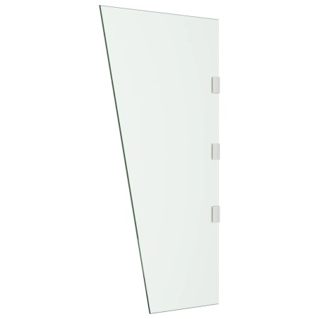 Seitenwand für Vordach Transparent 50x100 cm Hartglas
