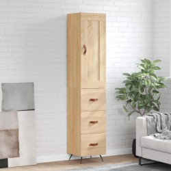 Highboard Sonoma-Eiche 34,5x34x180 cm Holzwerkstoff