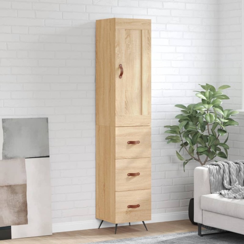 Highboard Sonoma-Eiche 34,5x34x180 cm Holzwerkstoff Highboard Sonoma-Eiche 34,5x34x180 cm Holzwerkstoff