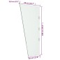 Seitenwand für Vordach Transparent 50x100 cm Hartglas Seitenwand für Vordach Transparent 50x100 cm Hartglas