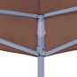 Partyzelt-Dach 3x3 m Braun 270 g/m² Partyzelt-Dach 3x3 m Braun 270 g/m²