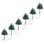 Wegbeleuchtung Weihnachtsbäume 6 Stk. Warmweiße LEDs 45 cm PVC Wegbeleuchtung Weihnachtsbäume 6 Stk. Warmweiße LEDs 45 cm PVC