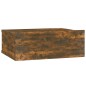 Hängender Nachttisch 2Stk Räuchereiche 40x30x15cm Holzwerkstoff Hängender Nachttisch 2Stk Räuchereiche 40x30x15cm Holzwerkstoff