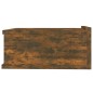 Hängender Nachttisch 2Stk Räuchereiche 40x30x15cm Holzwerkstoff Hängender Nachttisch 2Stk Räuchereiche 40x30x15cm Holzwerkstoff