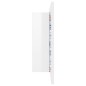 vidaXL LED-Bad-Spiegelschrank Hochglanz-Weiß 80x12x45 cm Acryl vidaXL LED-Bad-Spiegelschrank Hochglanz-Weiß 80x12x45 cm Acryl