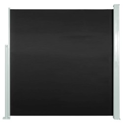 Seitenmarkise Ausziehbar 140x300 cm Schwarz