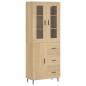 Highboard Sonoma-Eiche 69,5x34x180 cm Holzwerkstoff Highboard Sonoma-Eiche 69,5x34x180 cm Holzwerkstoff