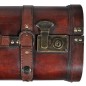 Dekokoffer aus Holz 2 Stk. Retro-Stil Braun Dekokoffer aus Holz 2 Stk. Retro-Stil Braun