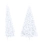 Künstlicher Halber Weihnachtsbaum mit Ständer Weiß 210 cm PVC Künstlicher Halber Weihnachtsbaum mit Ständer Weiß 210 cm PVC