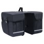 Doppel-Fahrradtasche für Gepäckträger Wasserdicht 35 L Schwarz Doppel-Fahrradtasche für Gepäckträger Wasserdicht 35 L Schwarz