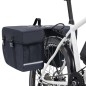 Doppel-Fahrradtasche für Gepäckträger Wasserdicht 35 L Schwarz Doppel-Fahrradtasche für Gepäckträger Wasserdicht 35 L Schwarz