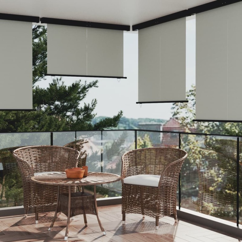 vidaXL Balkon-Seitenmarkise 165x250 cm Grau vidaXL Balkon-Seitenmarkise 165x250 cm Grau