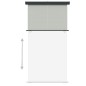 vidaXL Balkon-Seitenmarkise 165x250 cm Grau vidaXL Balkon-Seitenmarkise 165x250 cm Grau