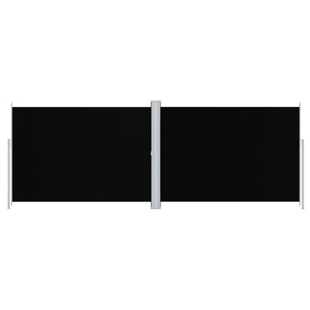 Seitenmarkise Ausziehbar Schwarz 220x600 cm