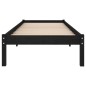 vidaXL Massivholzbett Schwarz Kiefer 90x200 cm vidaXL Massivholzbett Schwarz Kiefer 90x200 cm
