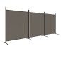 3-tlg. Paravent Anthrazit 525x180 cm Stoff 3-tlg. Paravent Anthrazit 525x180 cm Stoff