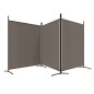 3-tlg. Paravent Anthrazit 525x180 cm Stoff 3-tlg. Paravent Anthrazit 525x180 cm Stoff