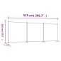 3-tlg. Paravent Anthrazit 525x180 cm Stoff 3-tlg. Paravent Anthrazit 525x180 cm Stoff