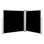 Ausziehbare Seitenmarkise Schwarz 100 x 600 cm Ausziehbare Seitenmarkise Schwarz 100 x 600 cm