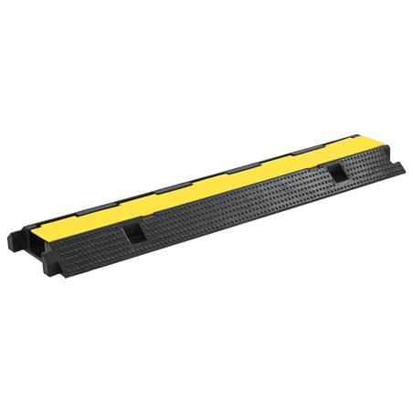 vidaXL Kabelbrücken 2 Stk. 1 Kanal Gummi 100 cm 