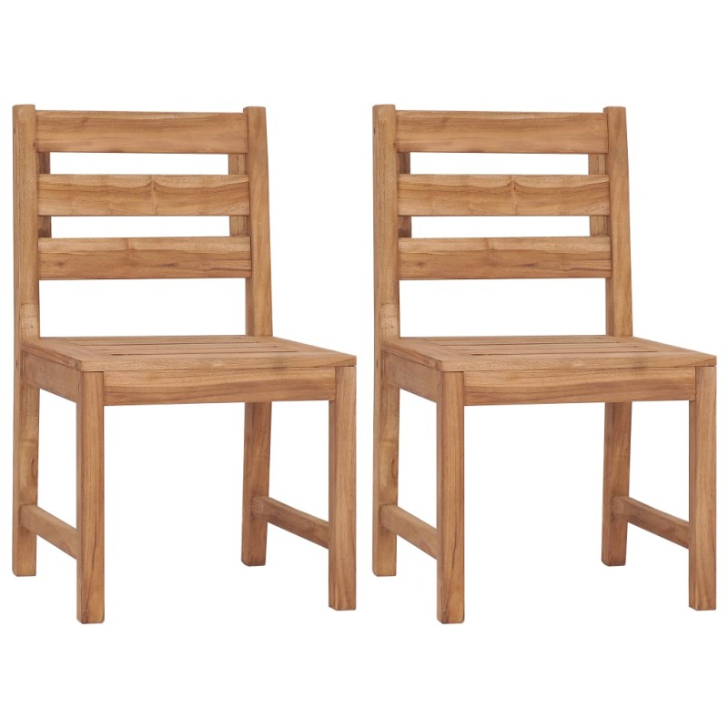Gartenstühle 2 Stk. Massivholz Teak Gartenstühle 2 Stk. Massivholz Teak