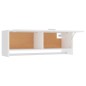 Kleiderschrank Weiß 100x32,5x35 cm Holzwerkstoff Kleiderschrank Weiß 100x32,5x35 cm Holzwerkstoff