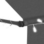 Einziehbare Markise Handbetrieben mit LED 300 cm Anthrazit Einziehbare Markise Handbetrieben mit LED 300 cm Anthrazit