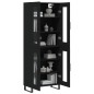 Highboard Schwarz 69,5x34x180 cm Holzwerkstoff Highboard Schwarz 69,5x34x180 cm Holzwerkstoff