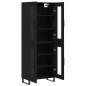 Highboard Schwarz 69,5x34x180 cm Holzwerkstoff Highboard Schwarz 69,5x34x180 cm Holzwerkstoff