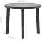 vidaXL Gartentisch Anthrazit 89 cm Kunststoff vidaXL Gartentisch Anthrazit 89 cm Kunststoff
