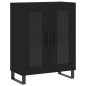 Highboard Schwarz 69,5x34x180 cm Holzwerkstoff Highboard Schwarz 69,5x34x180 cm Holzwerkstoff